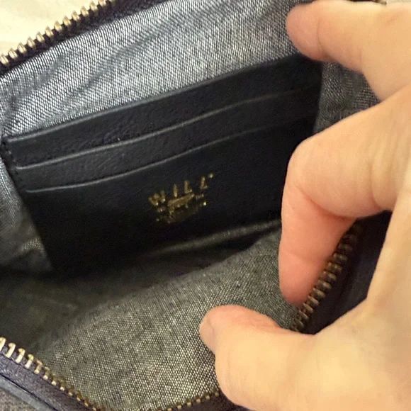 Will Leather Goods Black Leather Pouch crossbody belt bag NEW - Picture 5 of 9